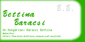 bettina baracsi business card